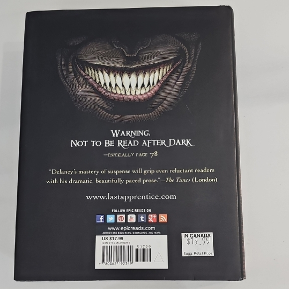 The Last Apprentice: Slither by Joseph Delaney - Hardcover - Picture 2 of 6